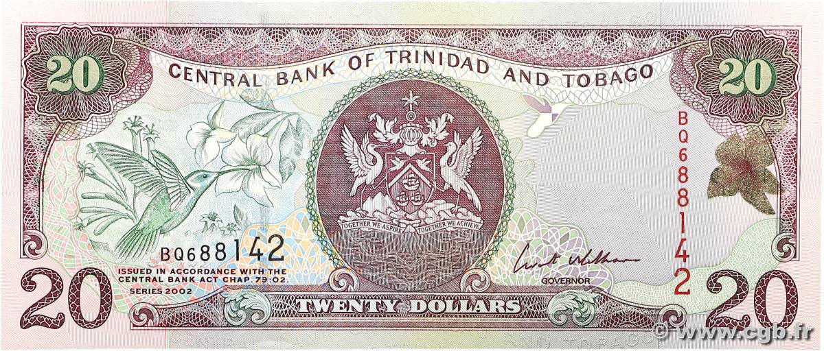 20 Dollars TRINIDAD UND TOBAGO  2002 P.44b ST