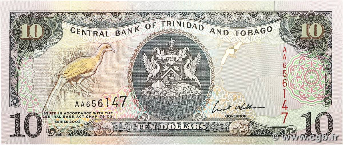 10 Dollars TRINIDAD UND TOBAGO  2002 P.43 fST+