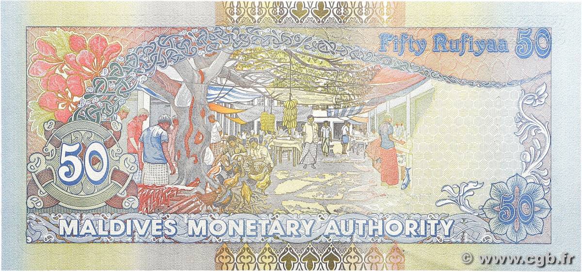 50 Rufiyaa MALDIVES 2008 P.21b 543734 Billets