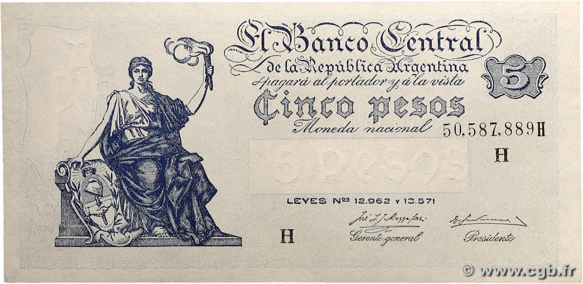 5 Pesos ARGENTINE  1951 P.264 SPL+
