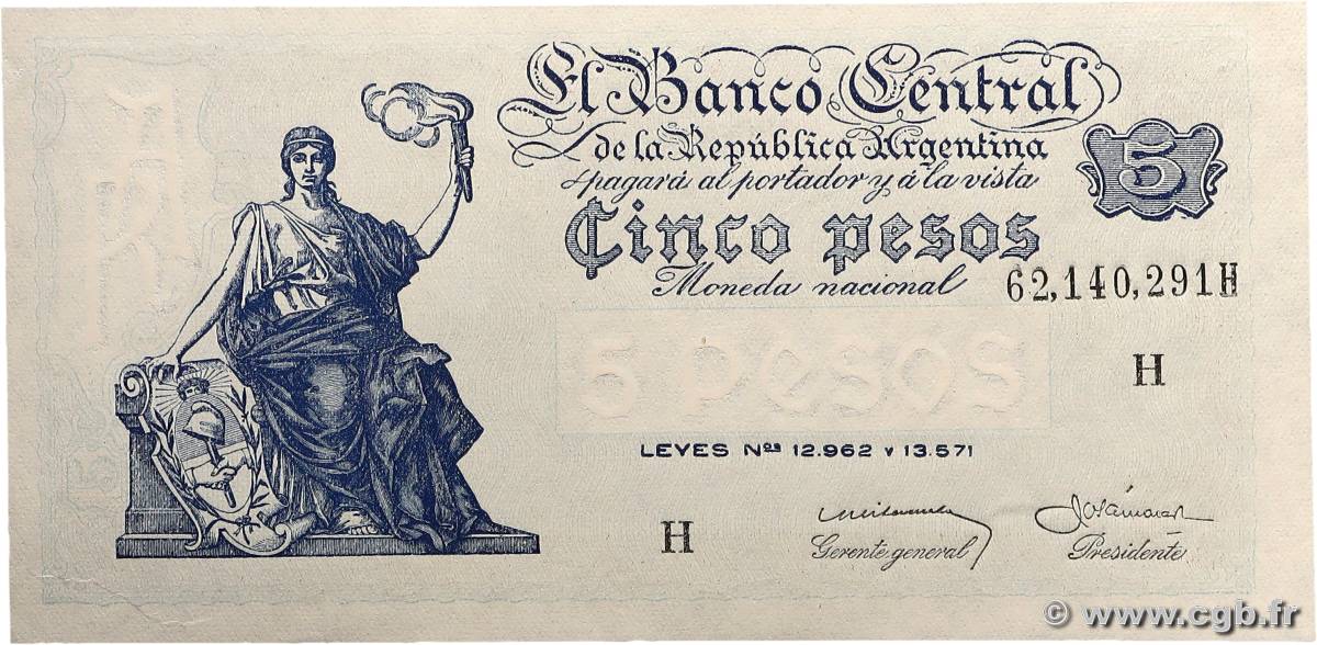 5 Pesos ARGENTINE  1951 P.264 pr.NEUF