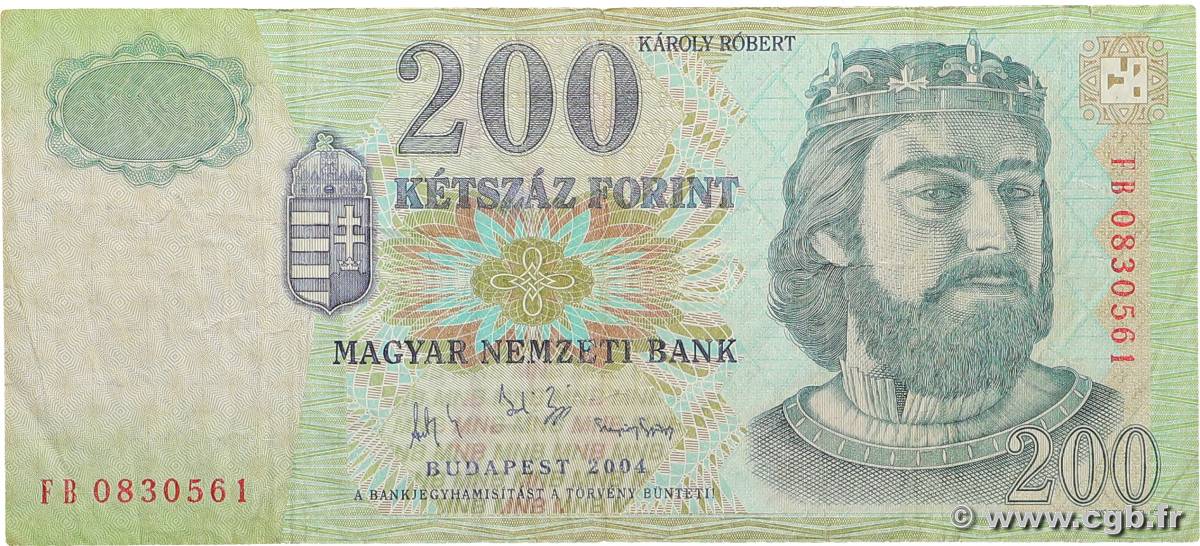 200 Forint HUNGARY  2004 P.187d F