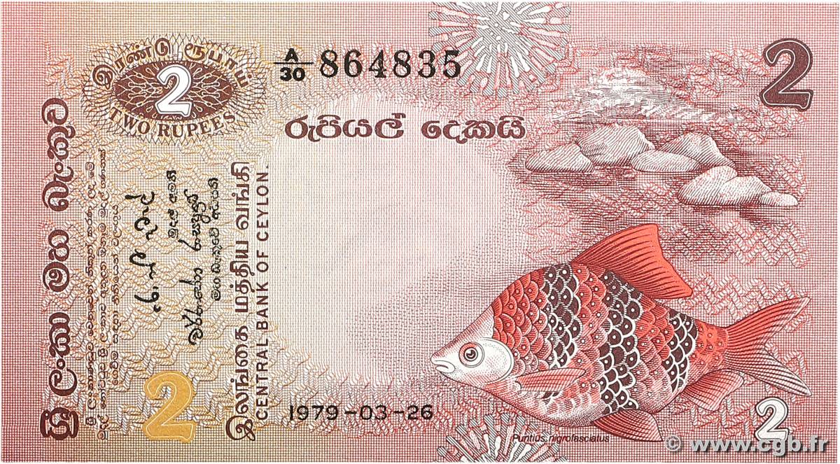 2 Rupees CEYLON  1979 P.083a UNC