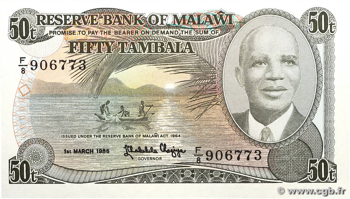 50 Tambala MALAWI  1986 P.18 NEUF
