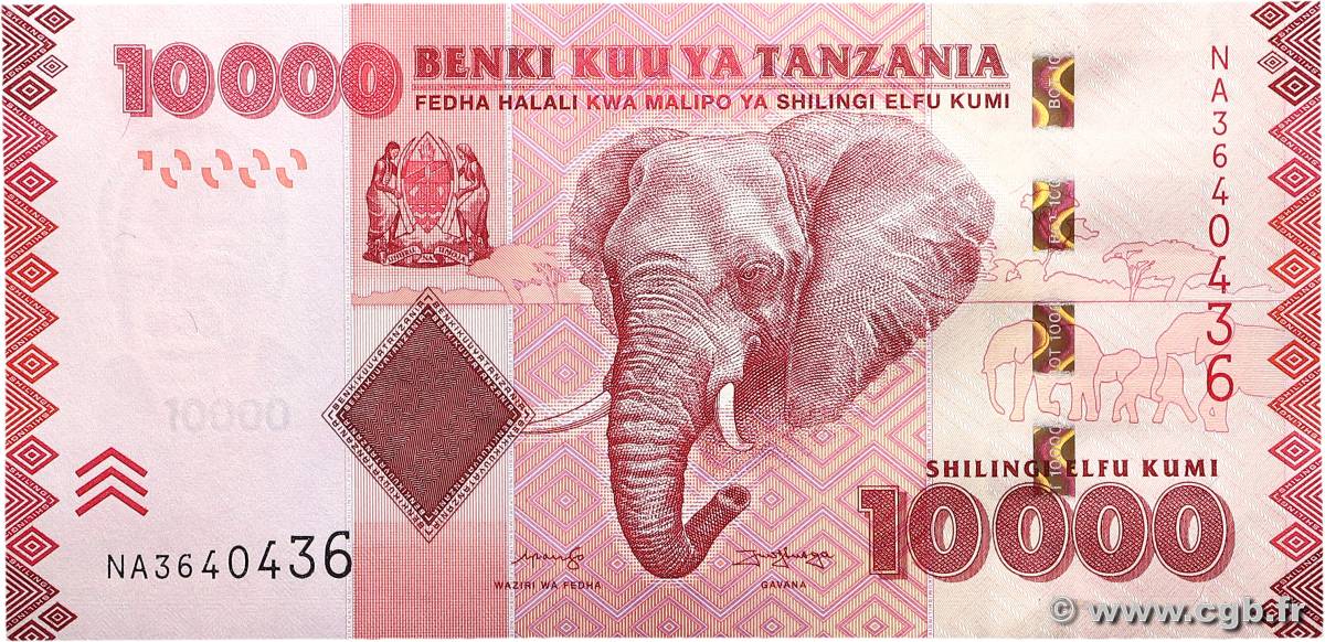 10000 Shilingi TANZANIA  2020 P.44 UNC