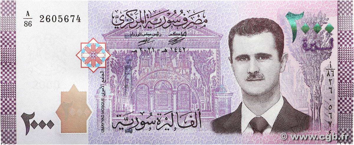 2000 Pounds SYRIEN  2021 P.117 ST