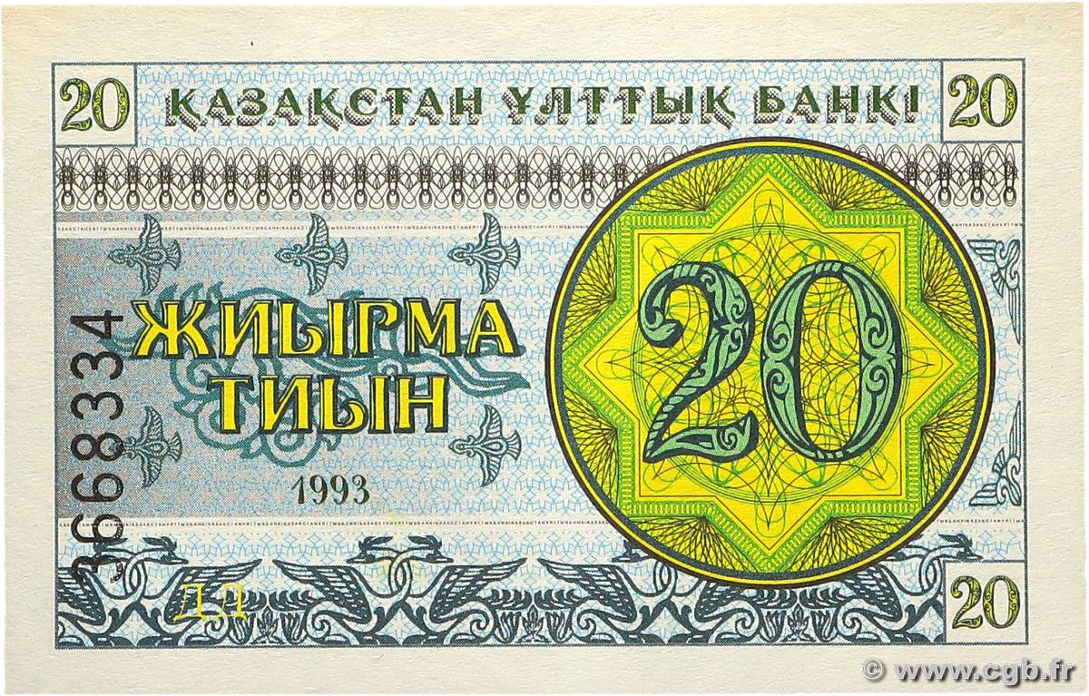 20 Tyin KAZAKHSTAN  1993 P.05a UNC