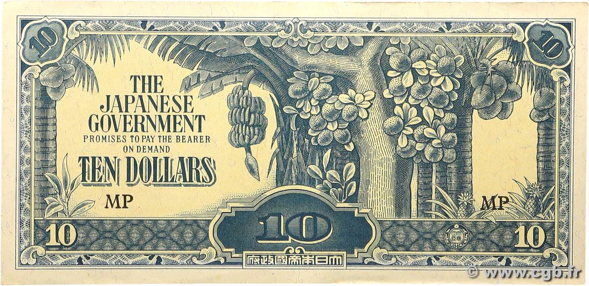 10 Dollars MALAYA  1944 P.M07c AU