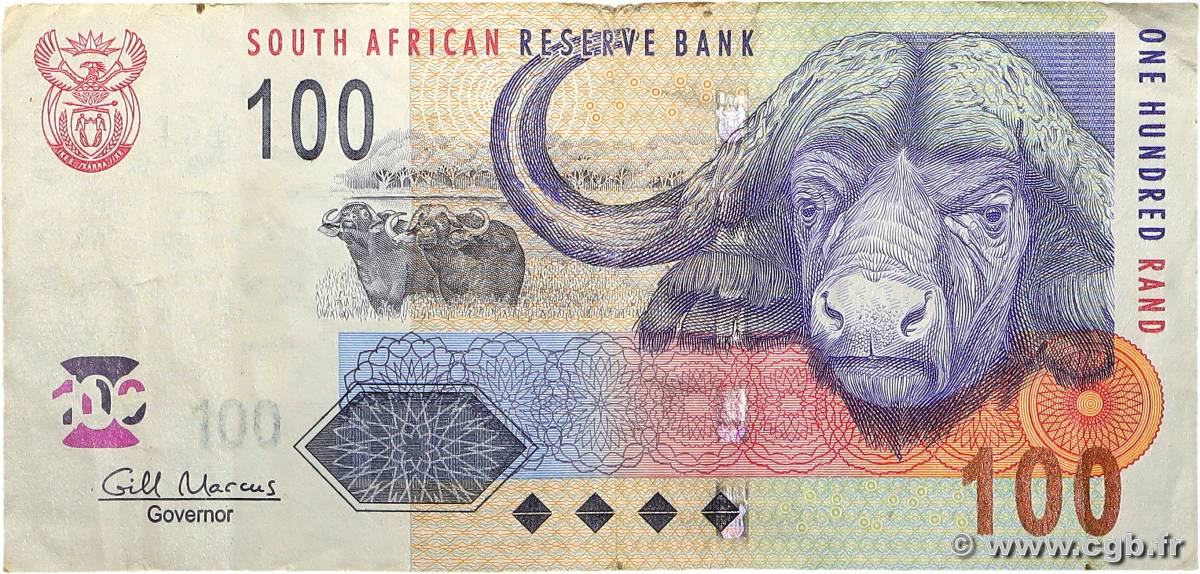 100 Rand AFRIQUE DU SUD  2009 P.131b TTB