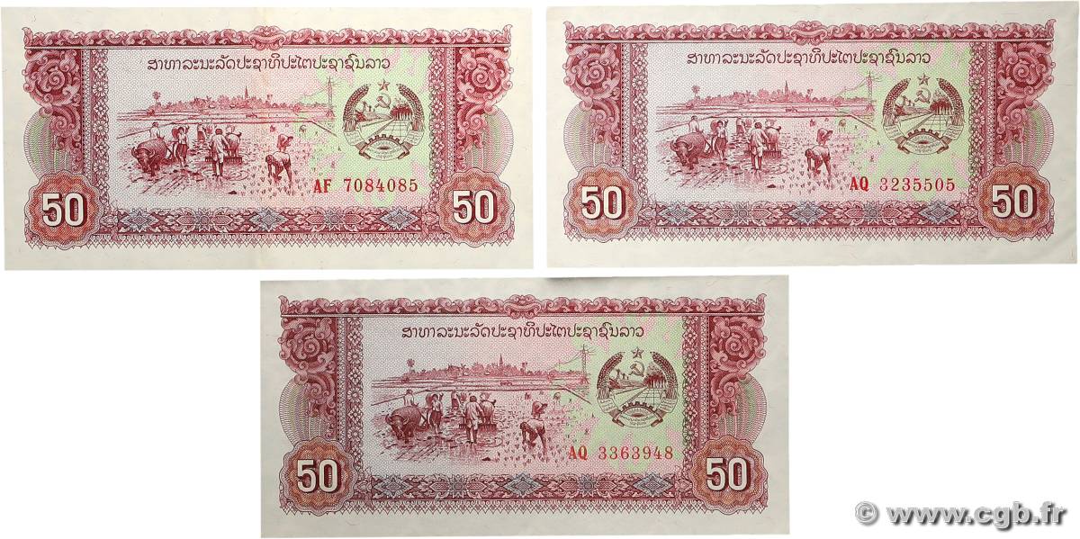 50 Kip Lot LAOS  1979 P.29b SPL+