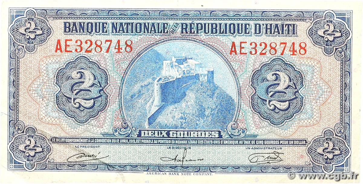2 Gourdes HAÏTI  1967 P.186 TTB+