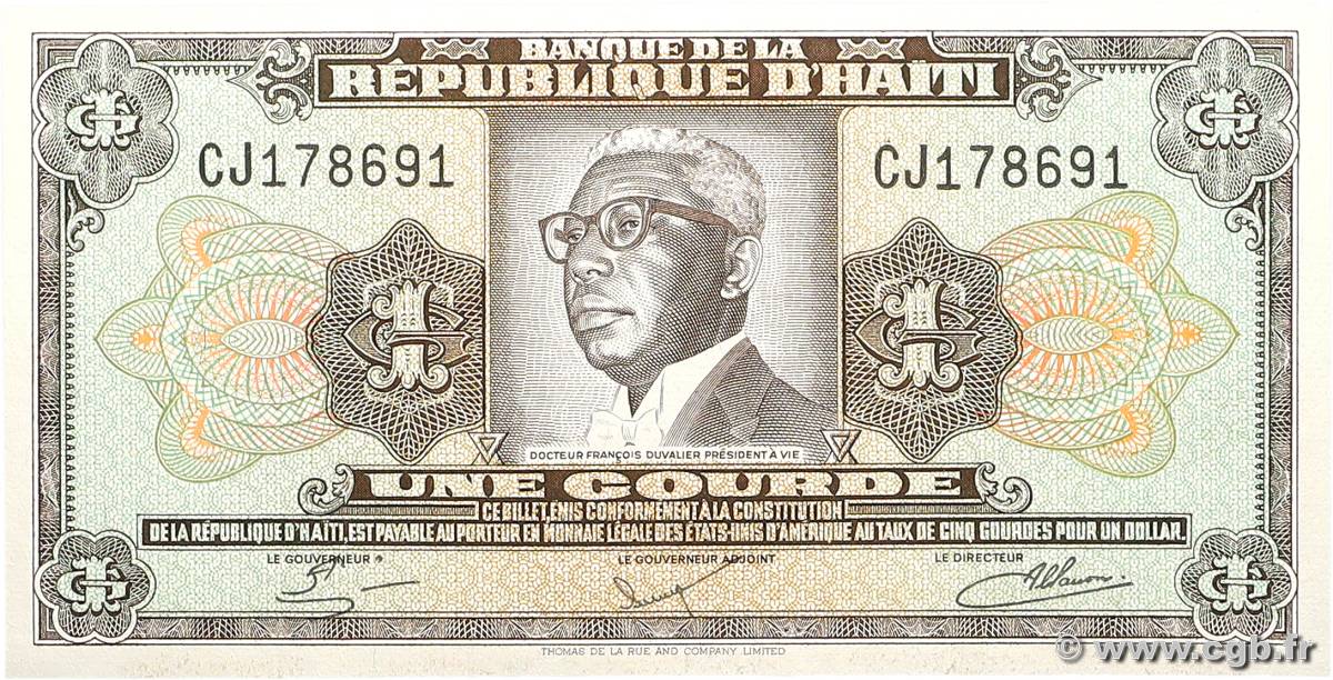 1 Gourde HAÏTI  1979 P.239 FDC