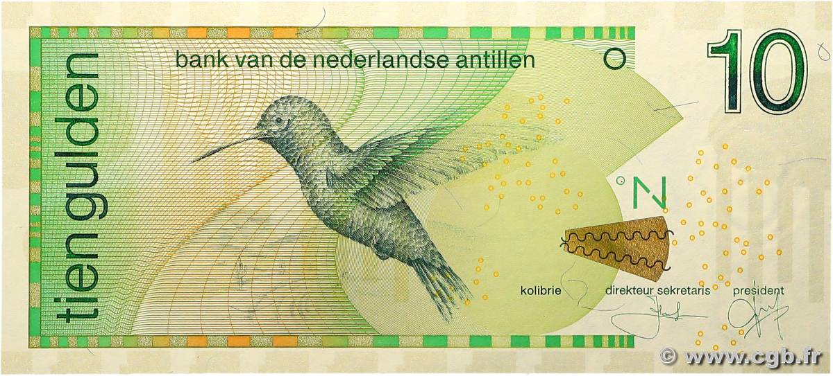 10 Gulden ANTILLES NÉERLANDAISES  2012 P.28f NEUF