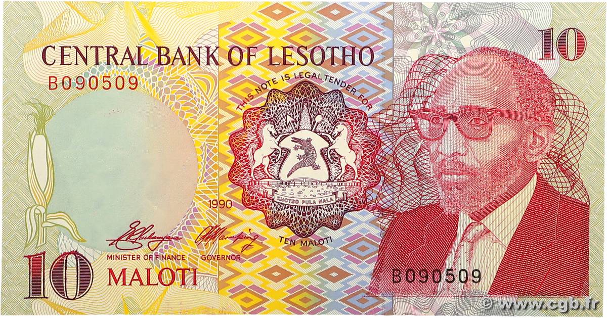 10 Maloti LESOTHO  1990 P.11a NEUF