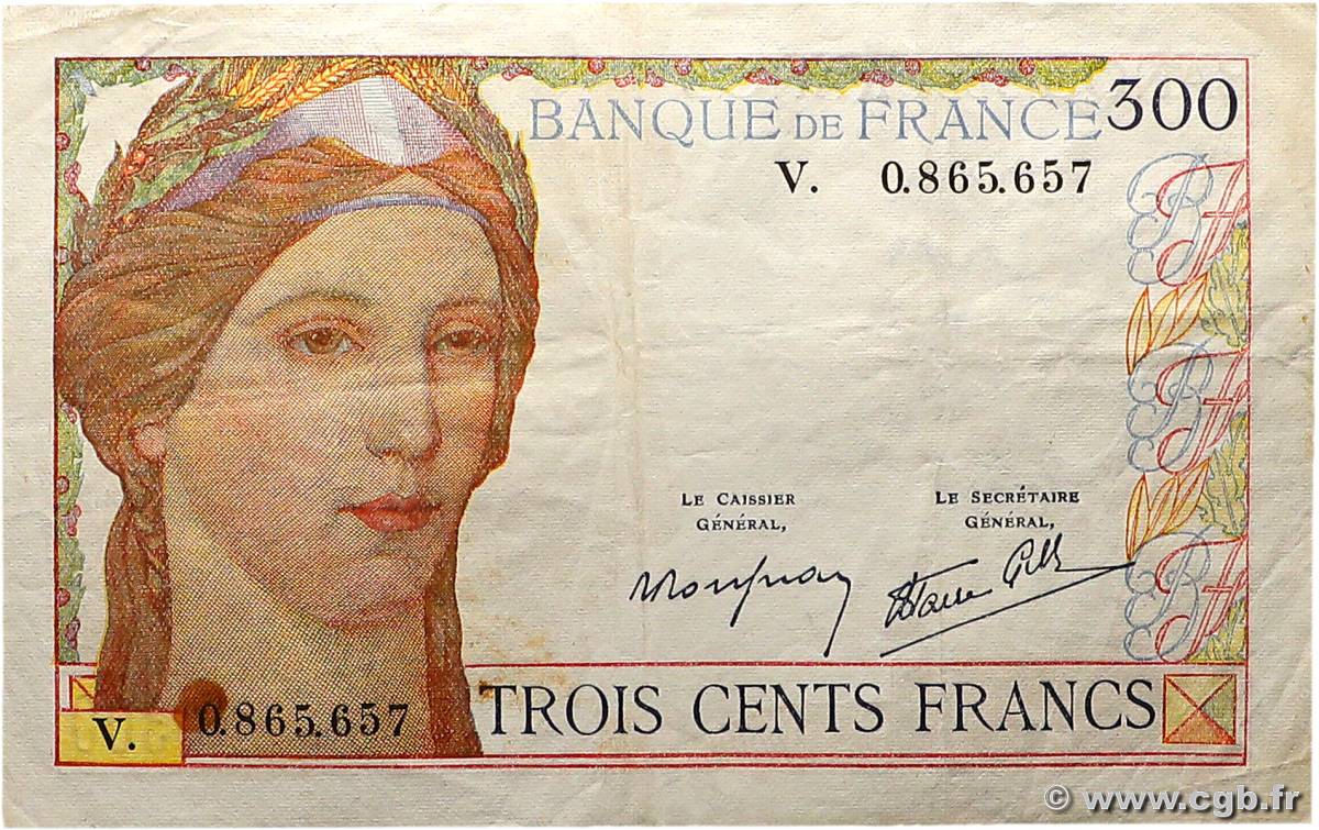 300 Francs FRANCIA  1939 F.29.03 MBC
