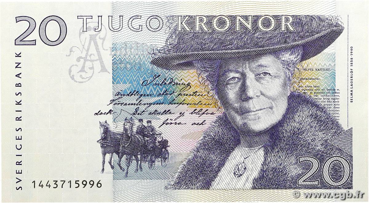 20 Kronor SUÈDE  1991 P.61a NEUF