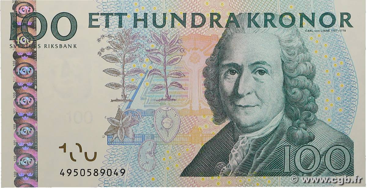 100 Kronor SUÈDE  2014 P.65c NEUF