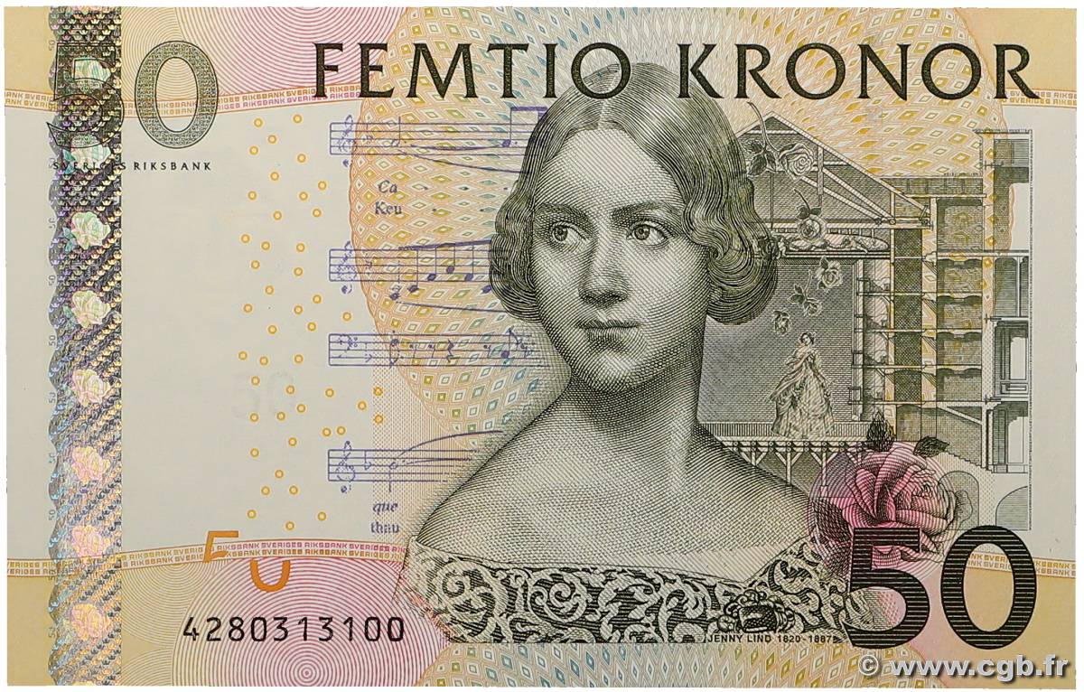 50 Kronor SUÈDE  2004 P.64a NEUF
