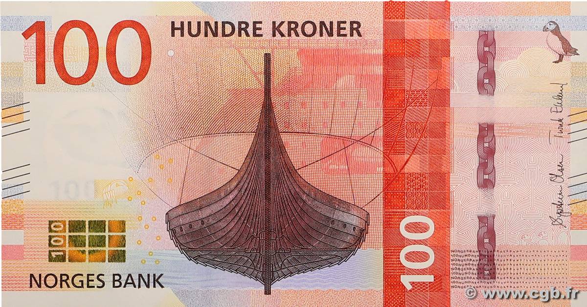 100 Kroner NORVÈGE  2016 P.54 NEUF