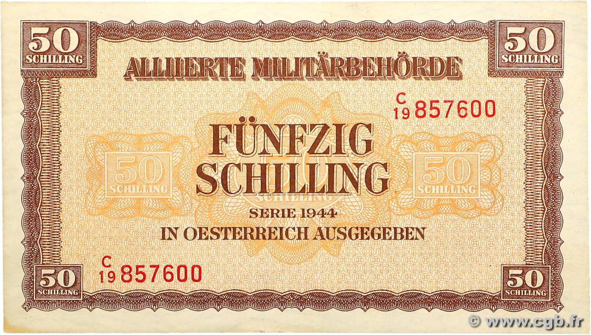 50 Schilling AUTRICHE  1944 P.109 SUP