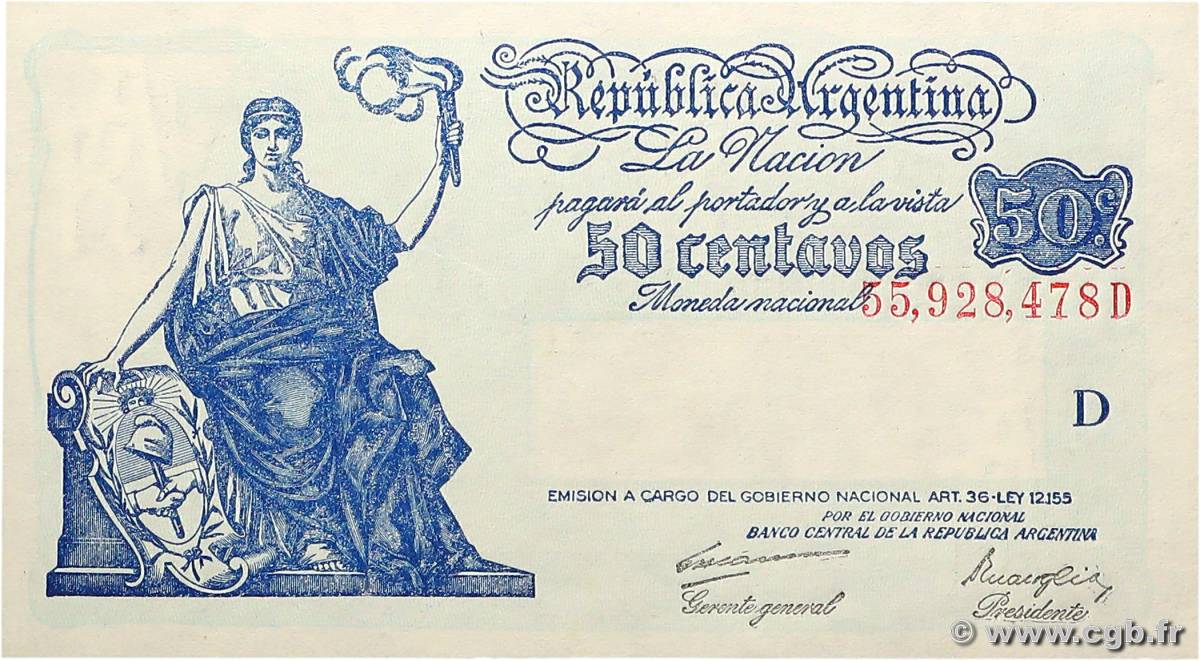 50 Centavos ARGENTINE  1942 P.250a pr.NEUF