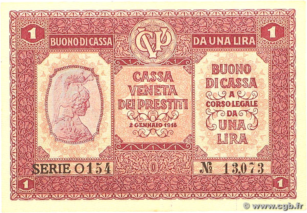 1 Lira ITALIE  1918 PM.04 SPL