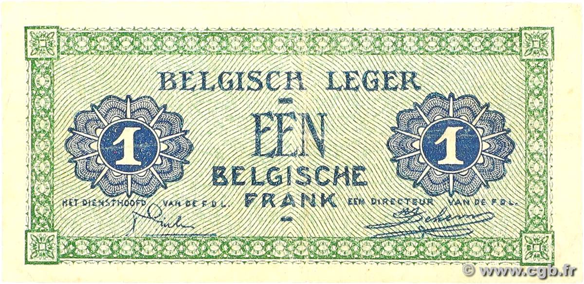 1 Franc BELGIQUE  1946 P.M1a TTB