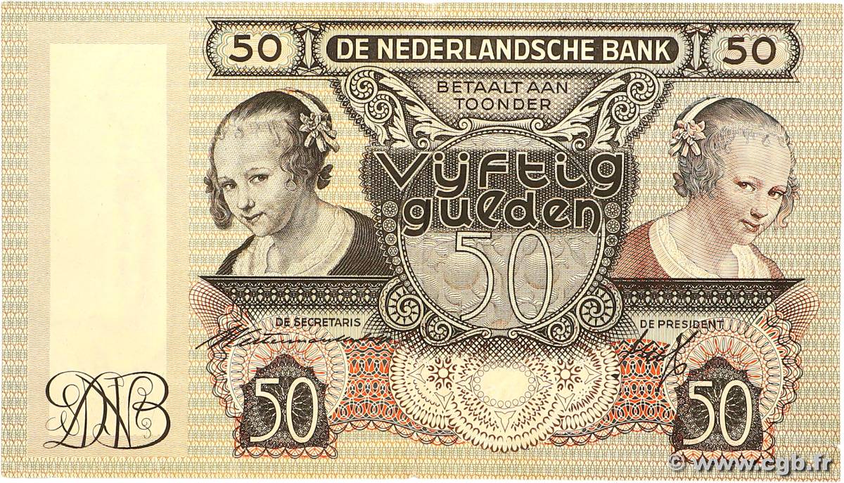 50 Gulden PAYS-BAS  1941 P.058 TTB