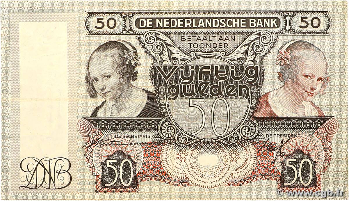 50 Gulden PAYS-BAS  1941 P.058 TB+