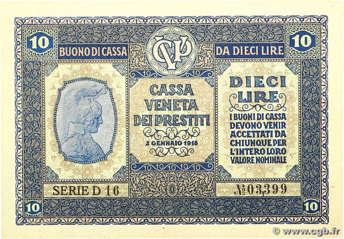 10 Lire ITALIA  1918 PM.06 EBC