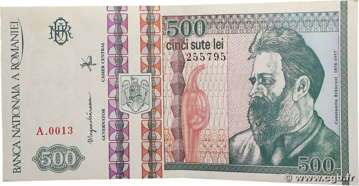 500 Lei ROMANIA  1992 P.101a SPL+