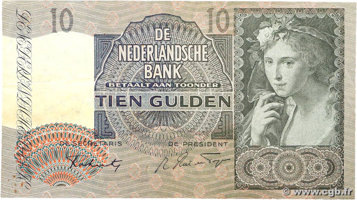 10 Gulden PAYS-BAS  1941 P.056b TB