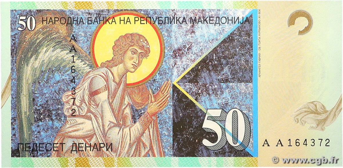 50 Denari MACEDONIA DEL NORTE  1996 P.15a FDC
