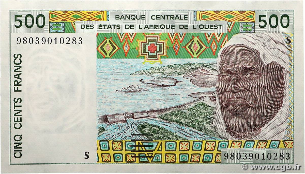 500 Francs STATI AMERICANI AFRICANI  1998 P.910Sc SPL+