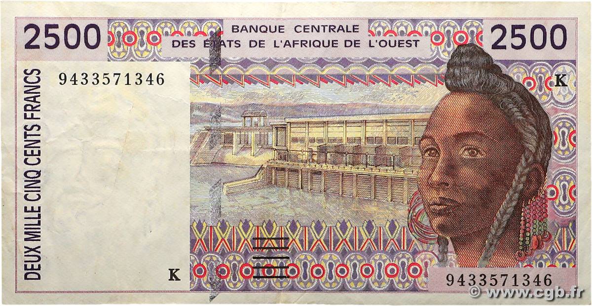 2500 Francs ESTADOS DEL OESTE AFRICANO  1994 P.712Kc MBC