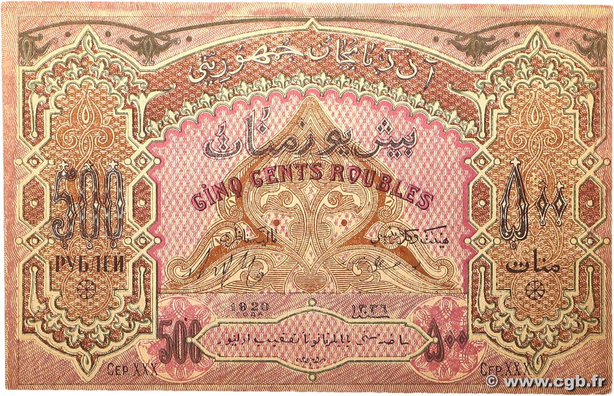 500 Roubles AZERBAIDJAN  1920 P.07 SUP