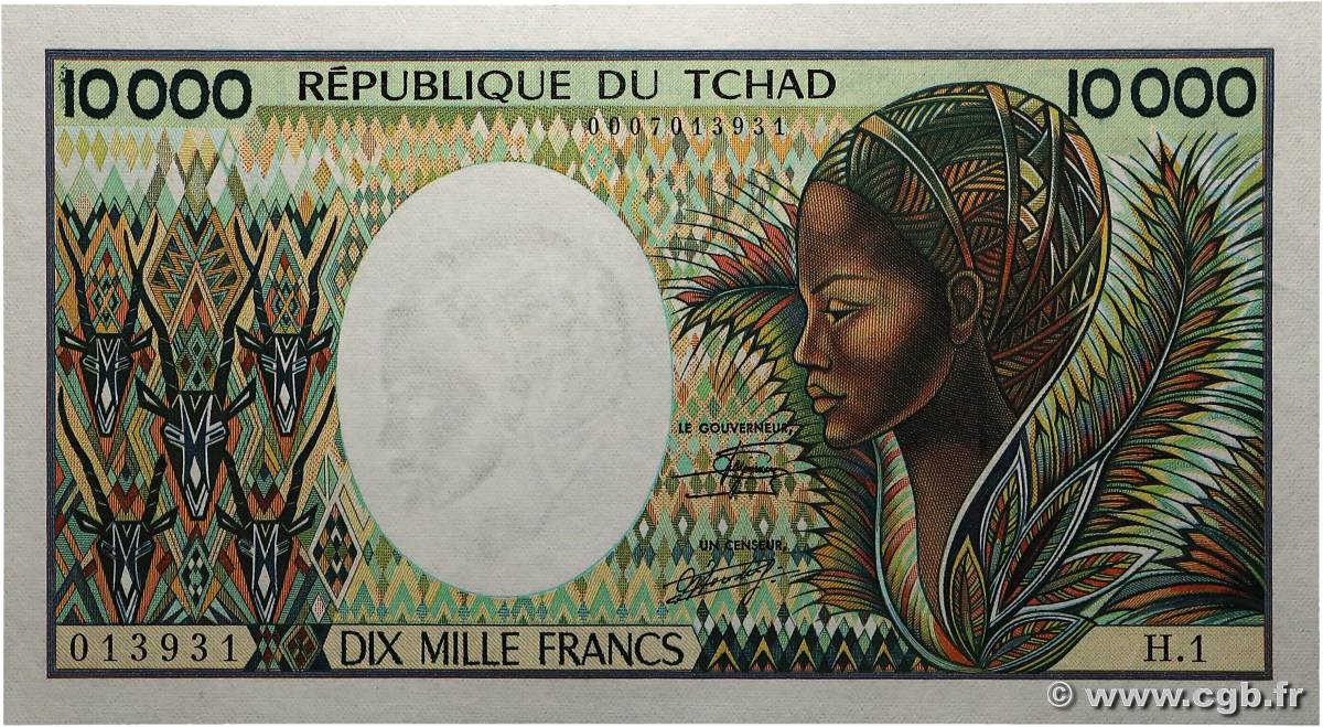 10000 Francs type 1983 CHAD  1985 A.289a SC+