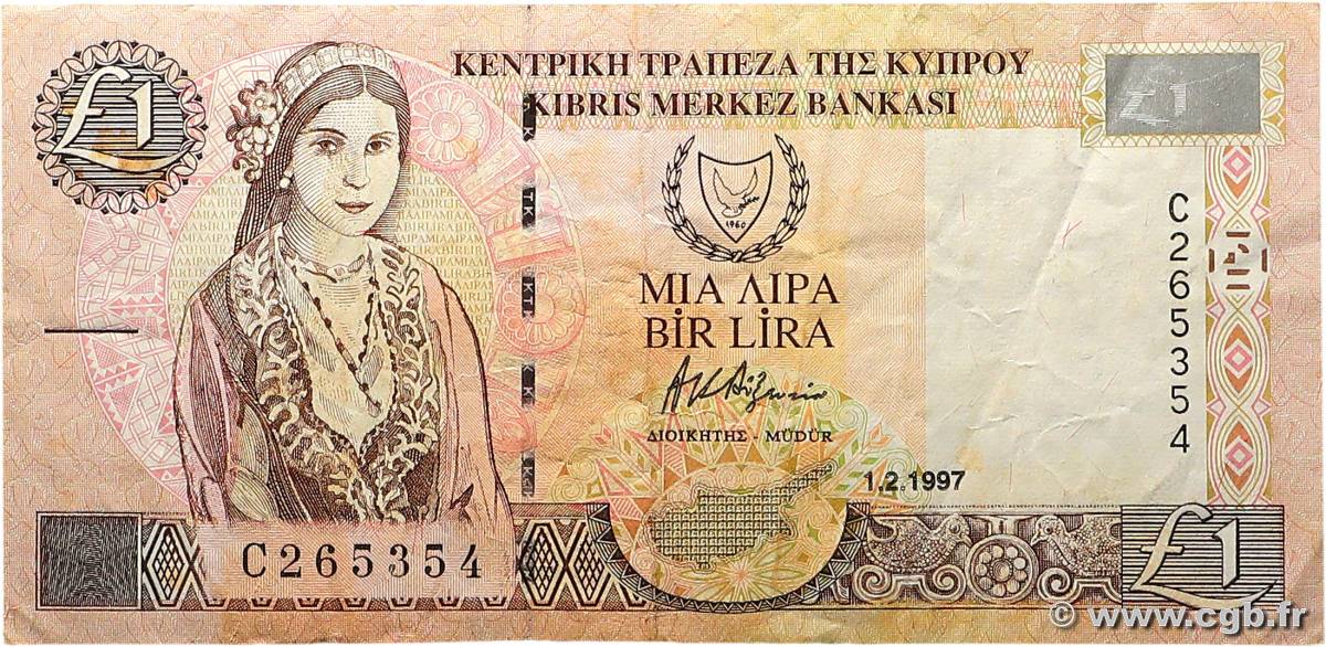1 Pound CHIPRE  1997 P.60a BC+