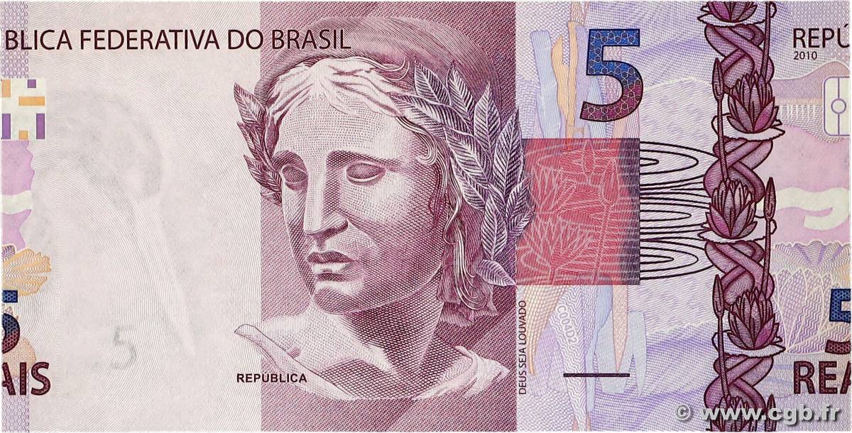 5 Reais Fauté BRAZIL  2010 P.253a UNC