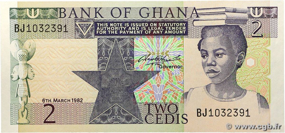 2 Cedis GHANA  1982 P.18d NEUF