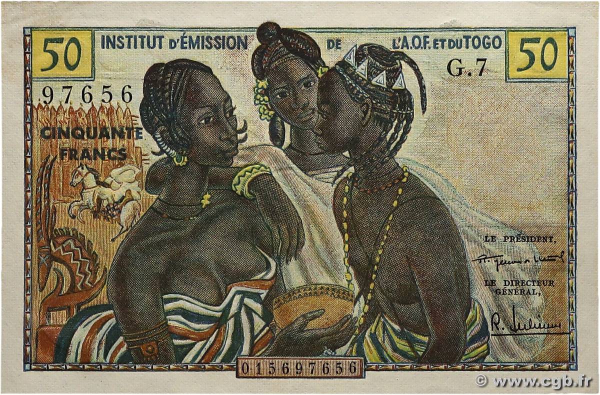 50 Francs AFRIQUE OCCIDENTALE FRANÇAISE (1895-1958)  1956 P.45 SPL+