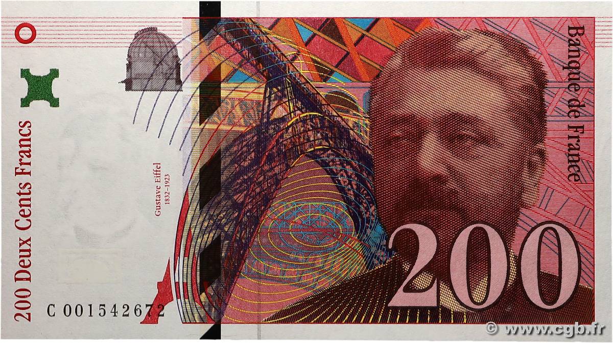 200 Francs EIFFEL FRANCE  1995 F.75.01 pr.NEUF