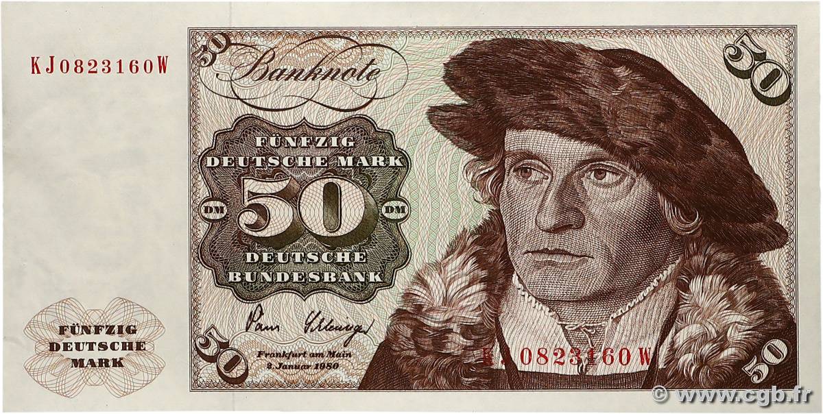 50 Deutsche Mark ALLEMAGNE FÉDÉRALE  1980 P.33d pr.NEUF