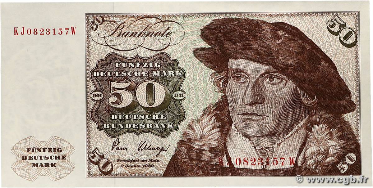 50 Deutsche Mark ALLEMAGNE FÉDÉRALE  1980 P.33d pr.NEUF