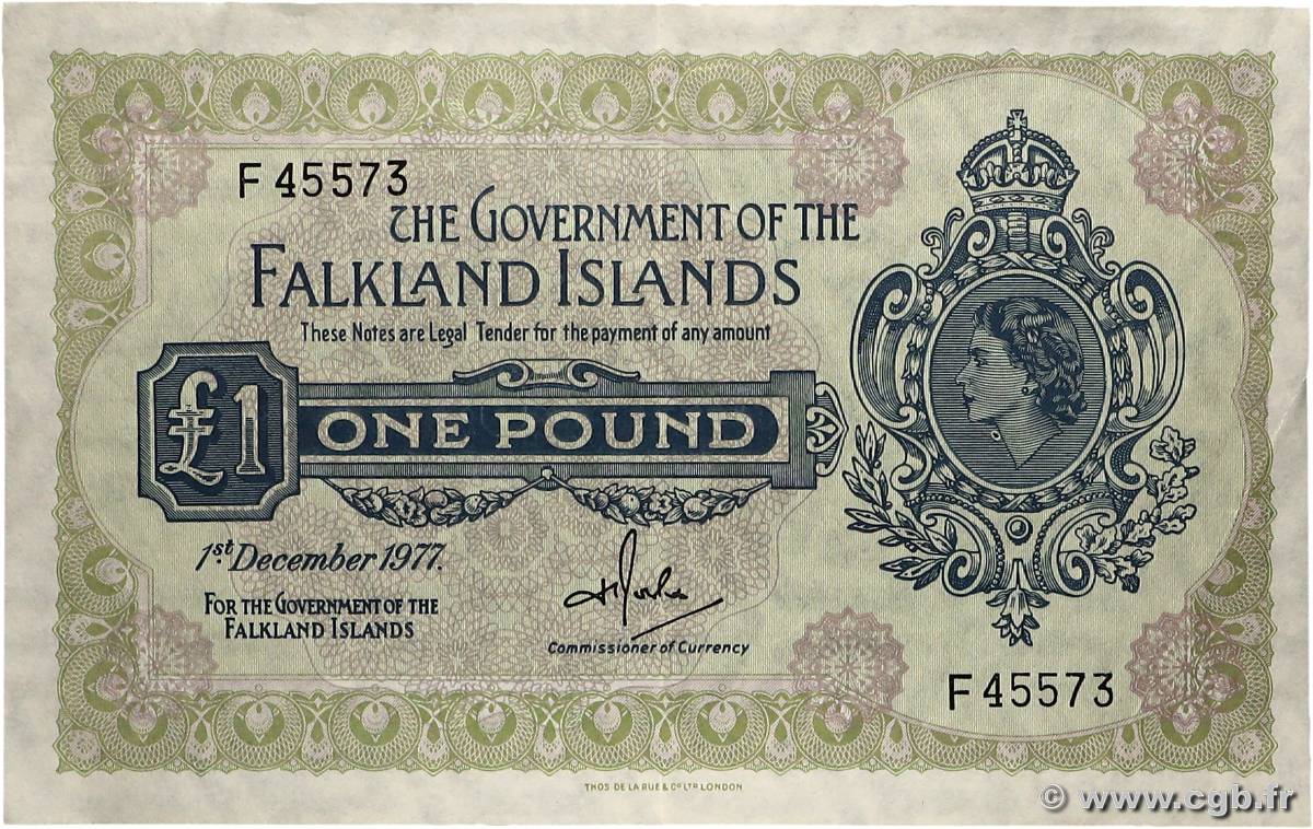 1 Pound ÎLES FALKLAND  1982 P.08d SUP+