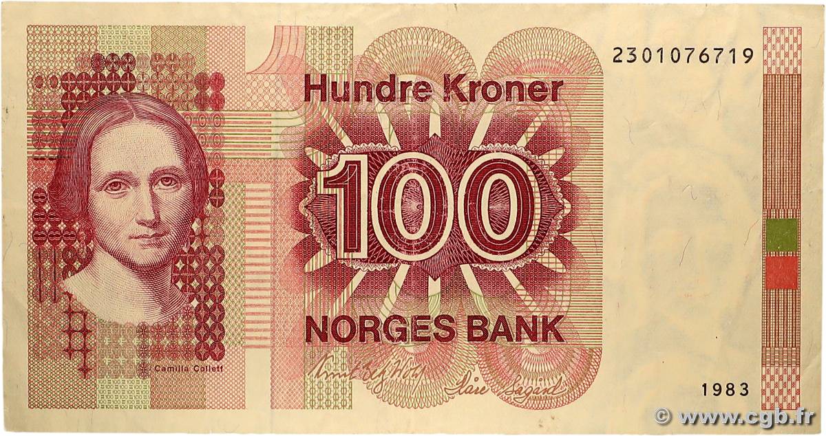 100 Kroner NORVÈGE  1983 P.43a TTB