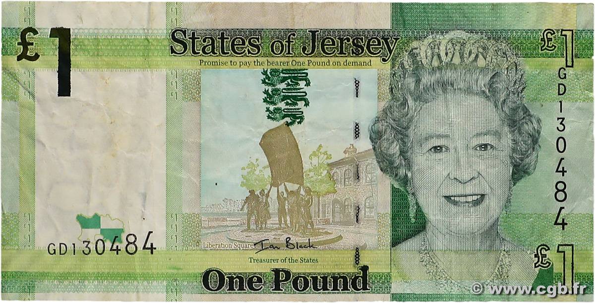 1 Pound JERSEY  2010 P.32a F+