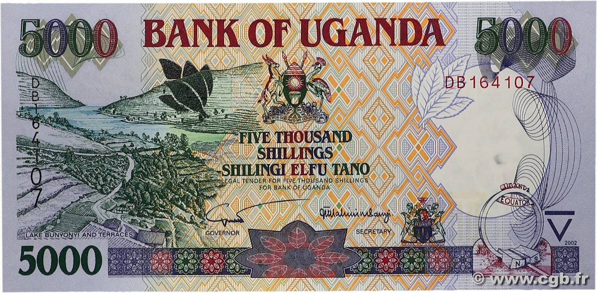 5000 Shillings UGANDA  2002 P.40a UNC-