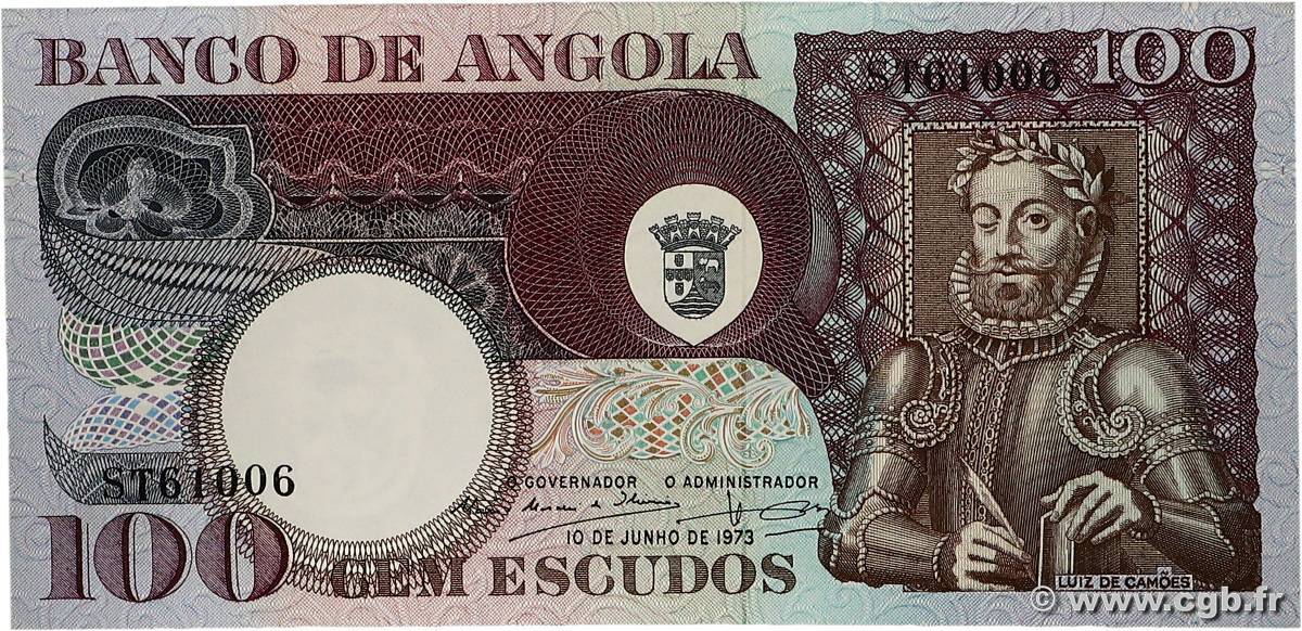 100 Escudos ANGOLA  1973 P.106 UNC-