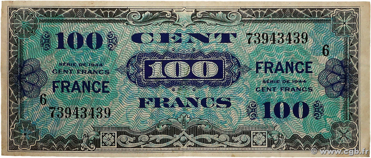 100 Francs FRANCE FRANCE  1945 VF.25.06 TTB+